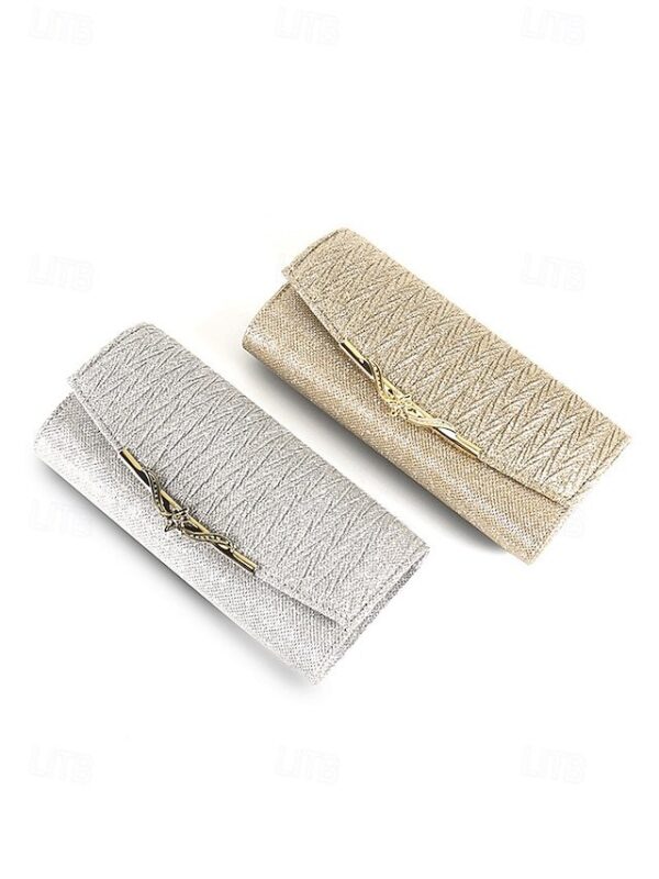 Alternative view of Elegant Gold Glitter Evening Clutch (Pack of 20)