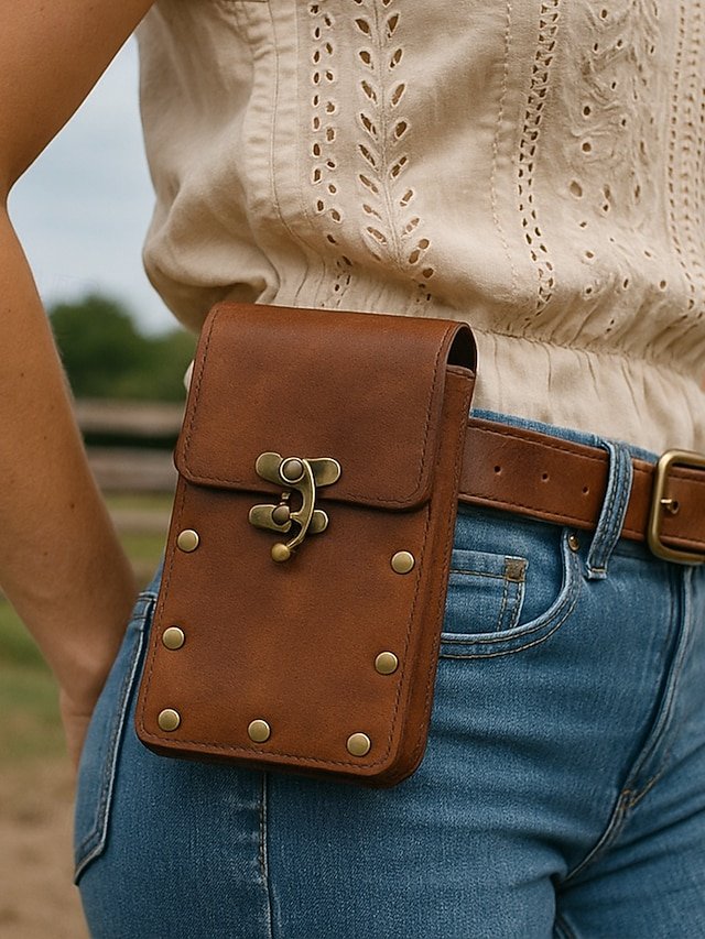 Women’s Bohemian Faux Leather Western Waist Bag (Pack of 35) - Image 3