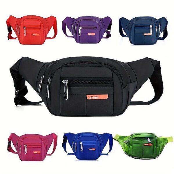 Black Waterproof Waist Bag
