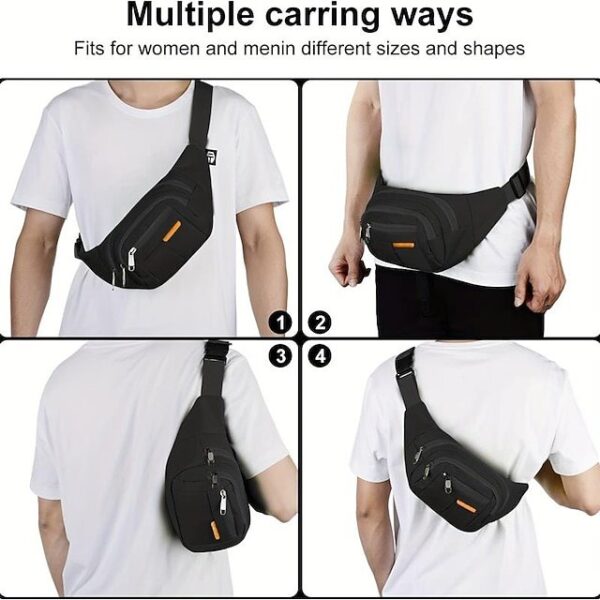 Alternative view of Black Waterproof Waist Bag