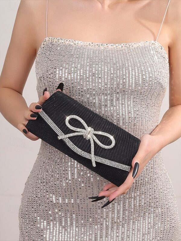 Women’s Rhinestone Polyester Clutch