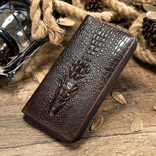 Men’s Cowhide Wallet with Zipper