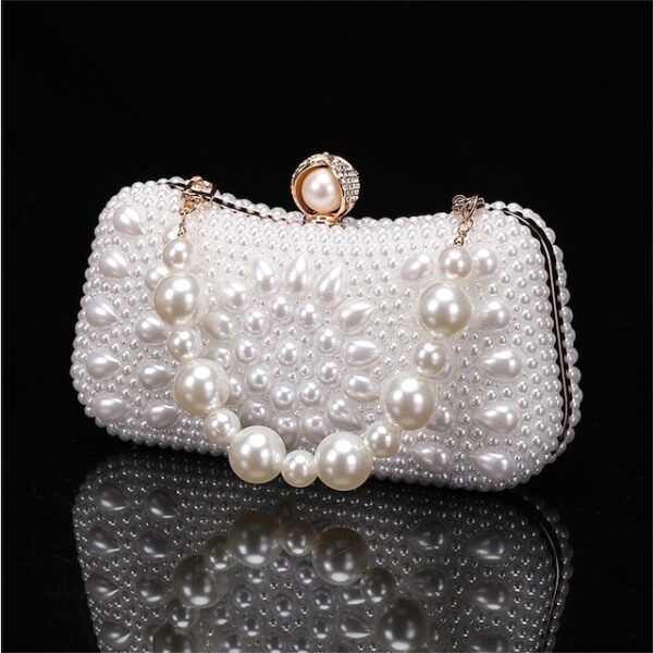 Elegant Pearl Clutch Bag