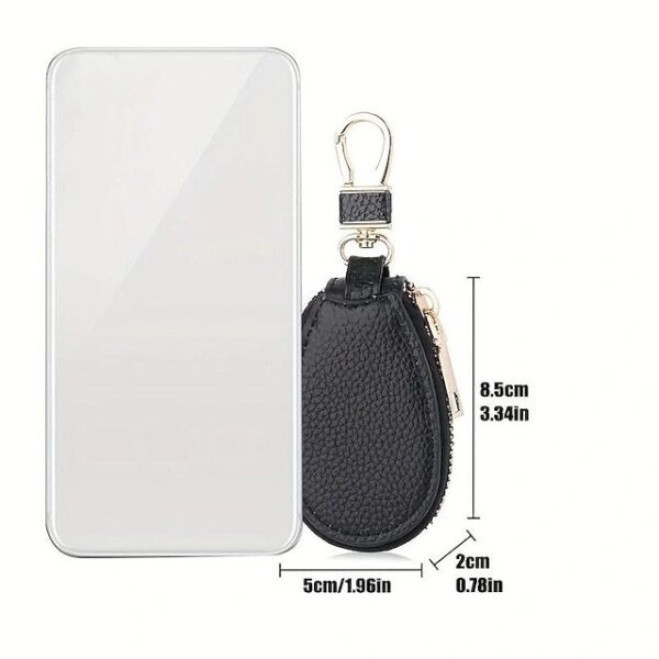 Alternative view of Faux Leather Zipper Key Case