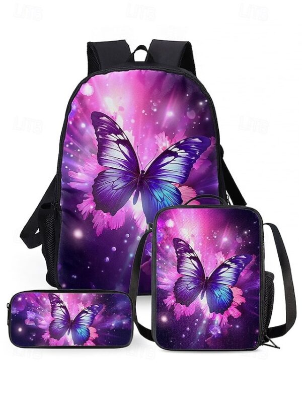 Girls’ Butterfly Oxford Backpack Set