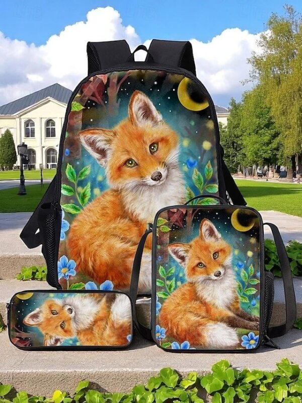 Girls’ Fox Oxford Backpack Set