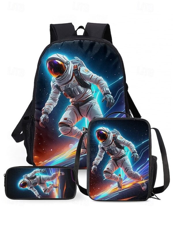 Kids’ 3-Piece Astronaut Backpack Set