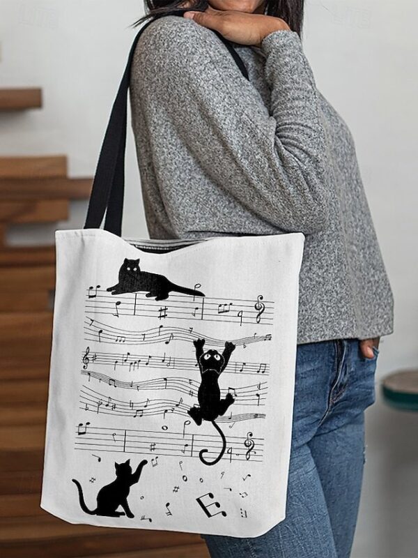 Women’s Cat Polyester Tote Bag