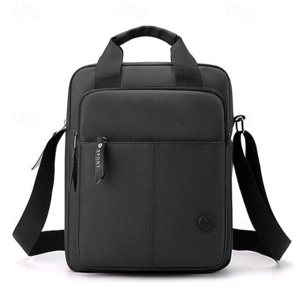 Alternative view of Men’s Black Water-Resistant Messenger Bag