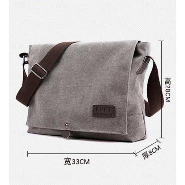 Alternative view of Men’s Canvas Messenger Bag