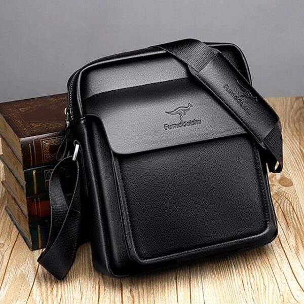 Alternative view of Men’s Faux Leather Crossbody Bag