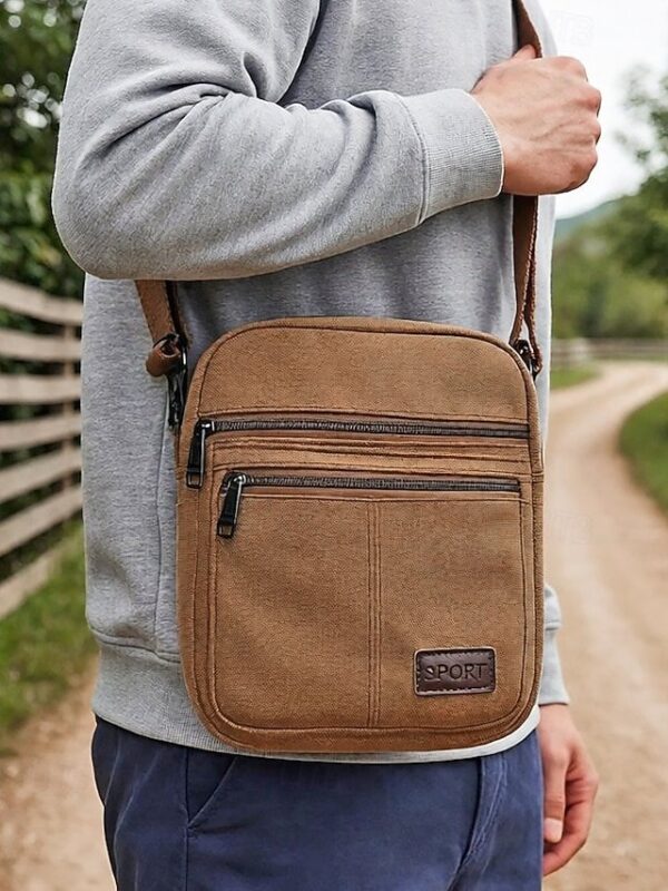Alternative view of Men’s Canvas Crossbody Bag