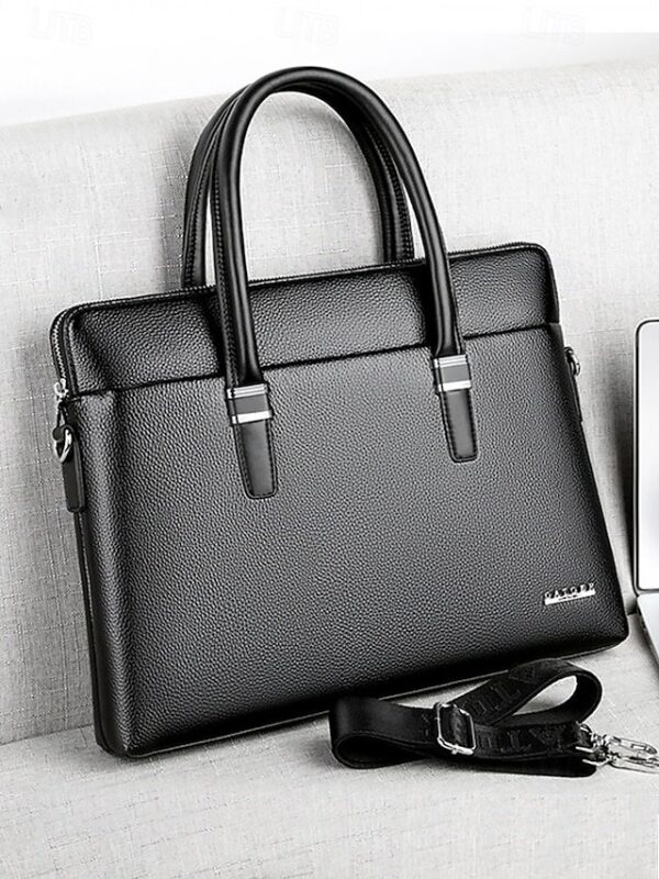 Men’s Faux Leather Business Briefcase