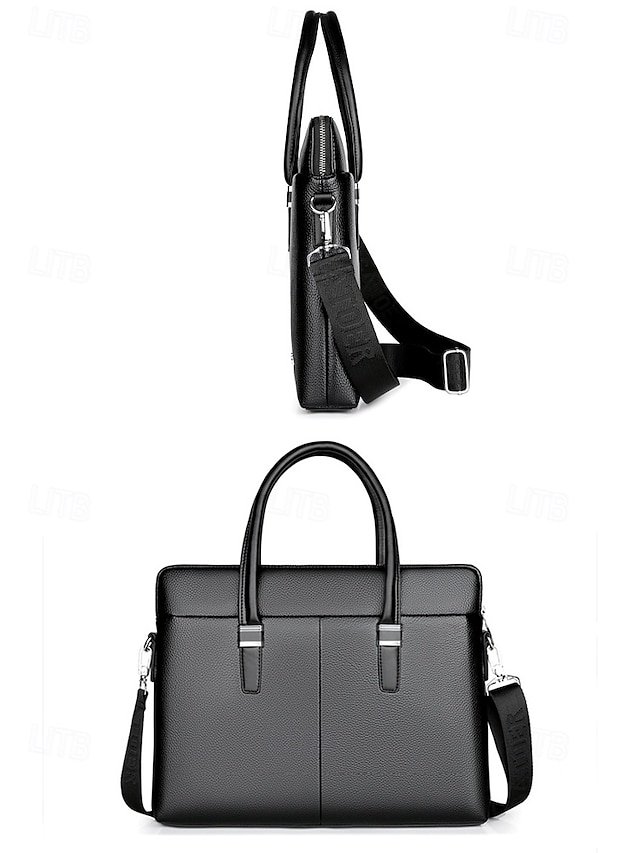 Men’s Faux Leather Business Briefcase - Image 4