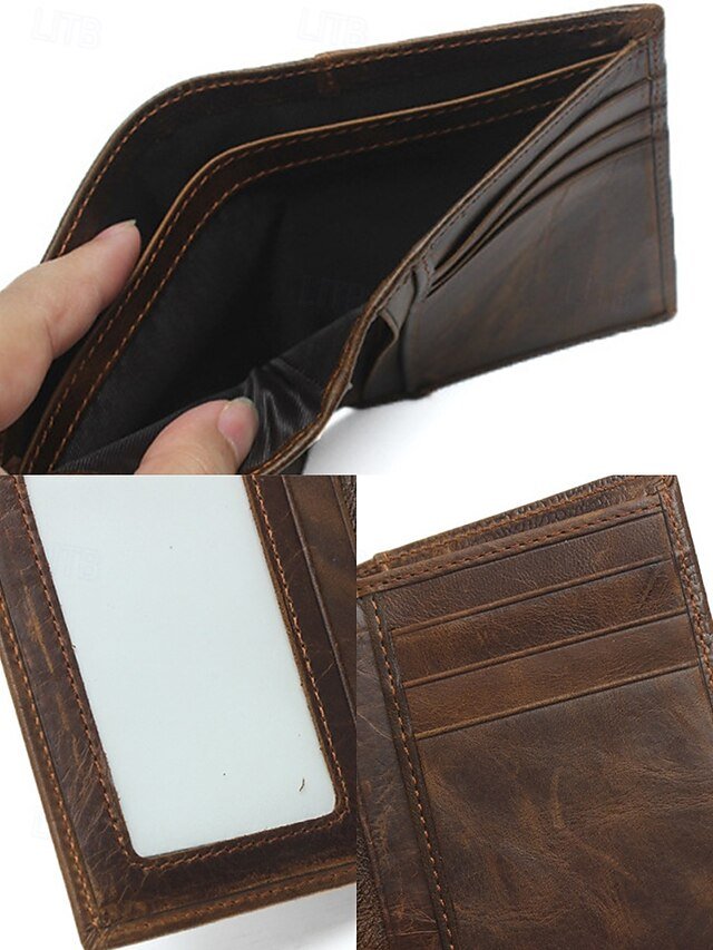 Men’s Genuine Leather Wallet with Crocodile Head Design - Image 7