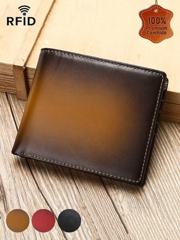 Alternative view of Men’s RFID Blocking Genuine Leather Wallet