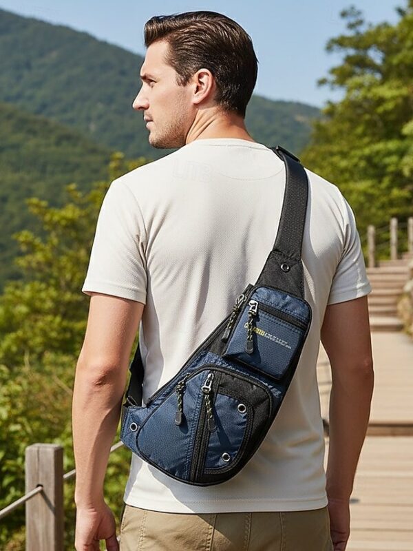 Alternative view of Men’s Waterproof Nylon Sling Bag Crossbody Bag