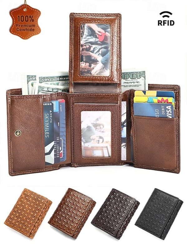 Alternative view of Men’s Leather Wallet with Embossed