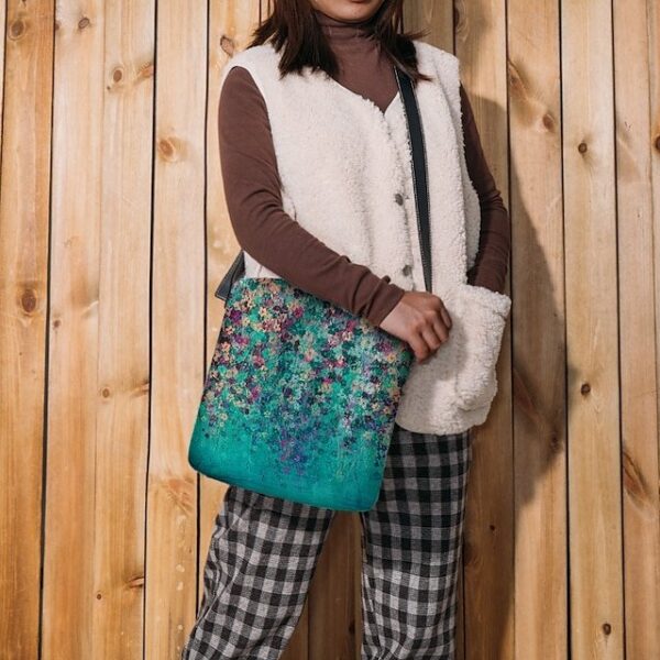 Alternative view of Women’s Artistic Floral Print Crossbody Bag