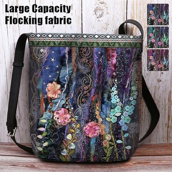 Women’s Bohemian Floral Embroidered Crossbody Bag