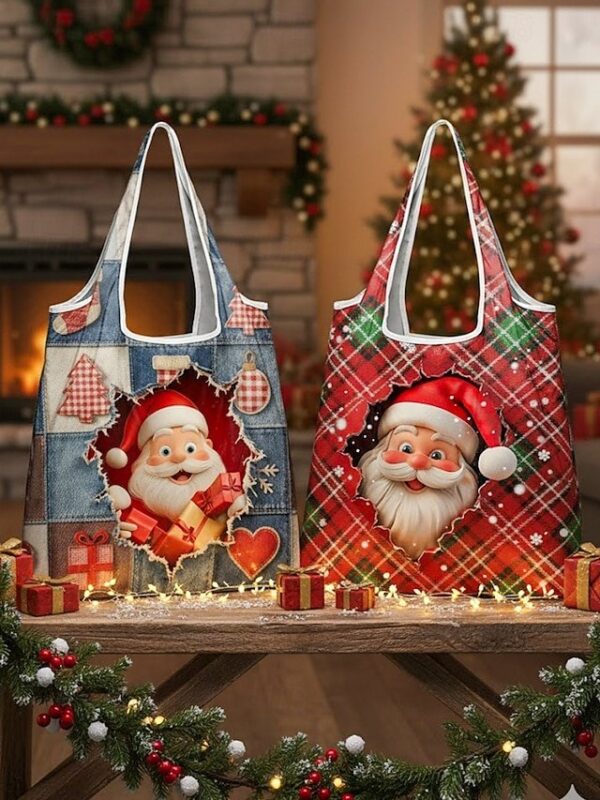 Alternative view of Women’s Christmas Foldable Shopping Bag