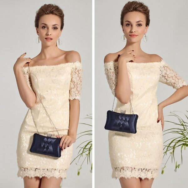 Alternative view of Women’s Silk Clutch with Chain