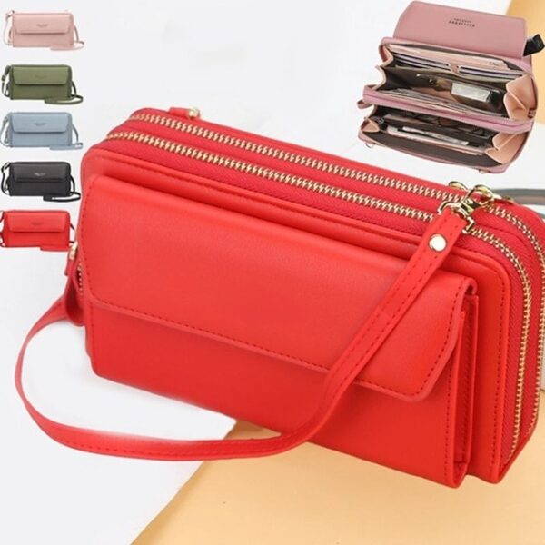 Alternative view of Women’s Faux Leather Wallet with Zipper