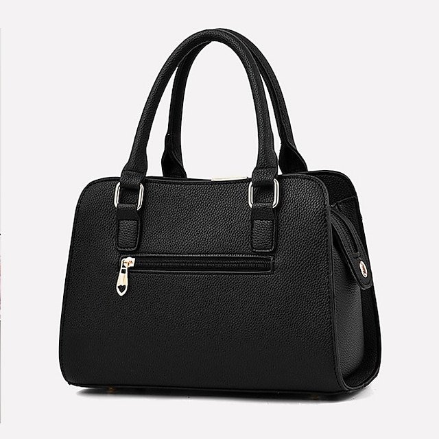 Women’s Elegant Blue Handbag with Removable Strap - Image 4