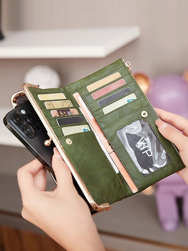 Women’s Faux Leather Wallet with Multiple pockets