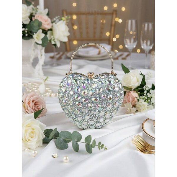 Women’s Heart-Shaped Evening Clutch