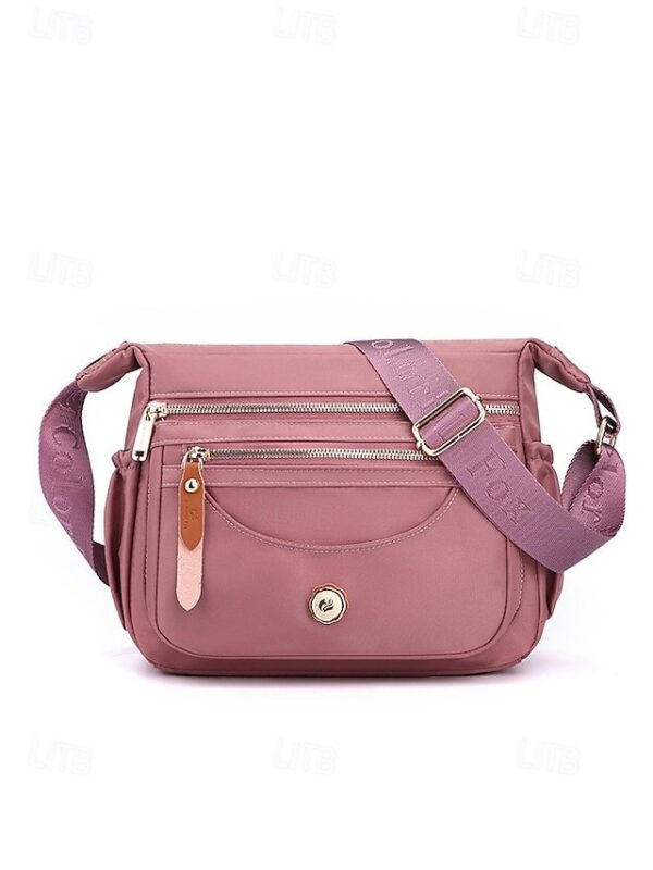 Alternative view of Women’s Nylon Crossbody Bag with Multiple Pockets