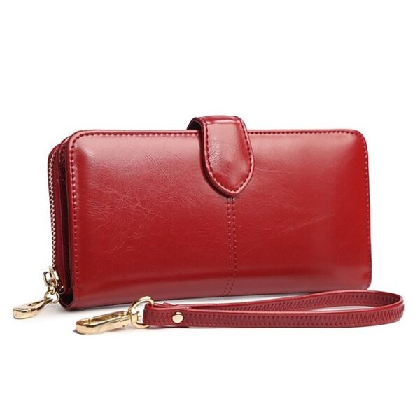 Alternative view of Women’s RFID Blocking Faux Leather Wallet with Zipper