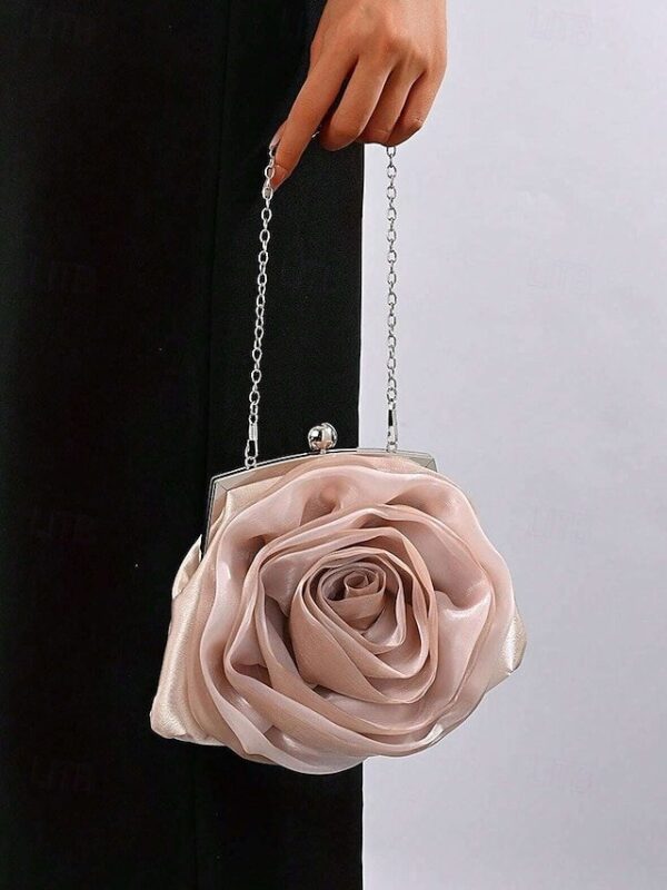 Women’s Rose Flower Evening Clutch