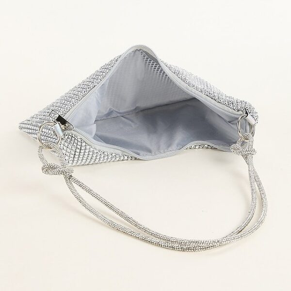Alternative view of Women’s Silver Rhinestone Shoulder Bag
