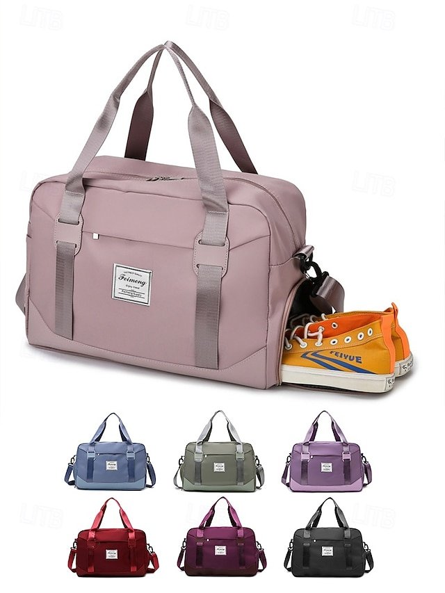 Women’s Travel Duffel Bag with Shoe Compartment - Image 3